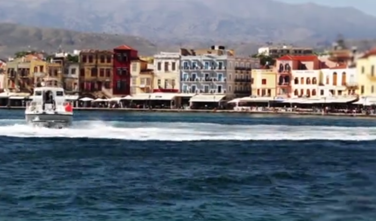 Chania from a sea worker 