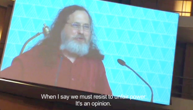 Richard Stallman about keeping freedom
