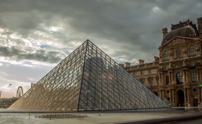 Hyperlapsed Paris city 